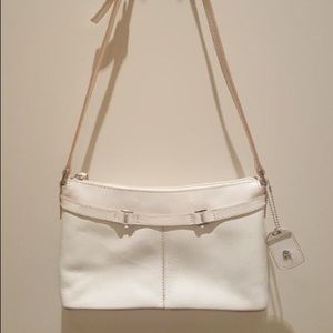 Etienne Aigner White Leather Crossbody Purse